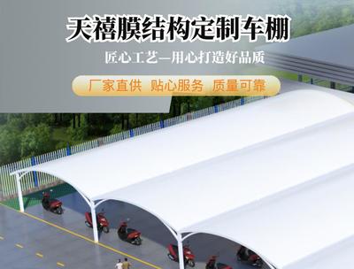 天禧膜結(jié)構(gòu)充電樁雨棚 小區(qū)充電樁雨棚的安裝與景觀設(shè)計(jì)融合